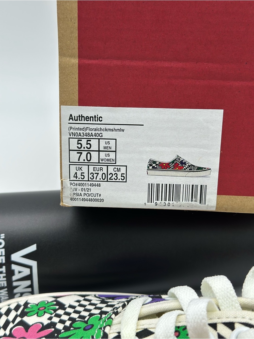 Vans Multicolor Floral Checkerboard Low-Top Sneakers - Picture 8 of 9
